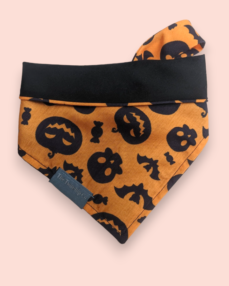 Small: Trick or Treat Reversible Bandana