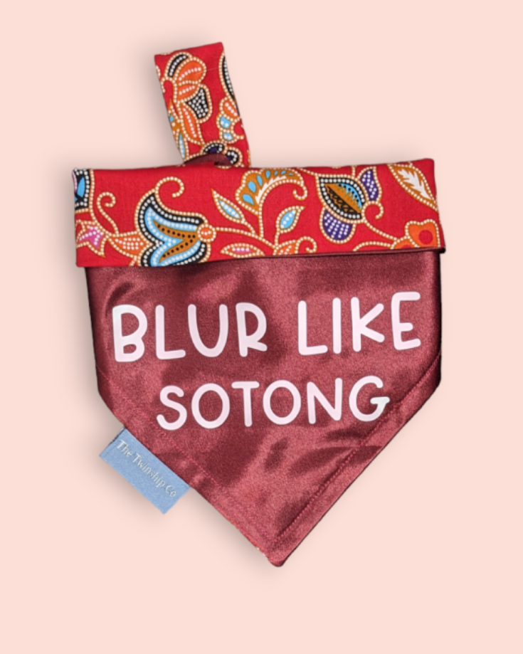Small: "Blur Like Sotong" Reversible Bandana