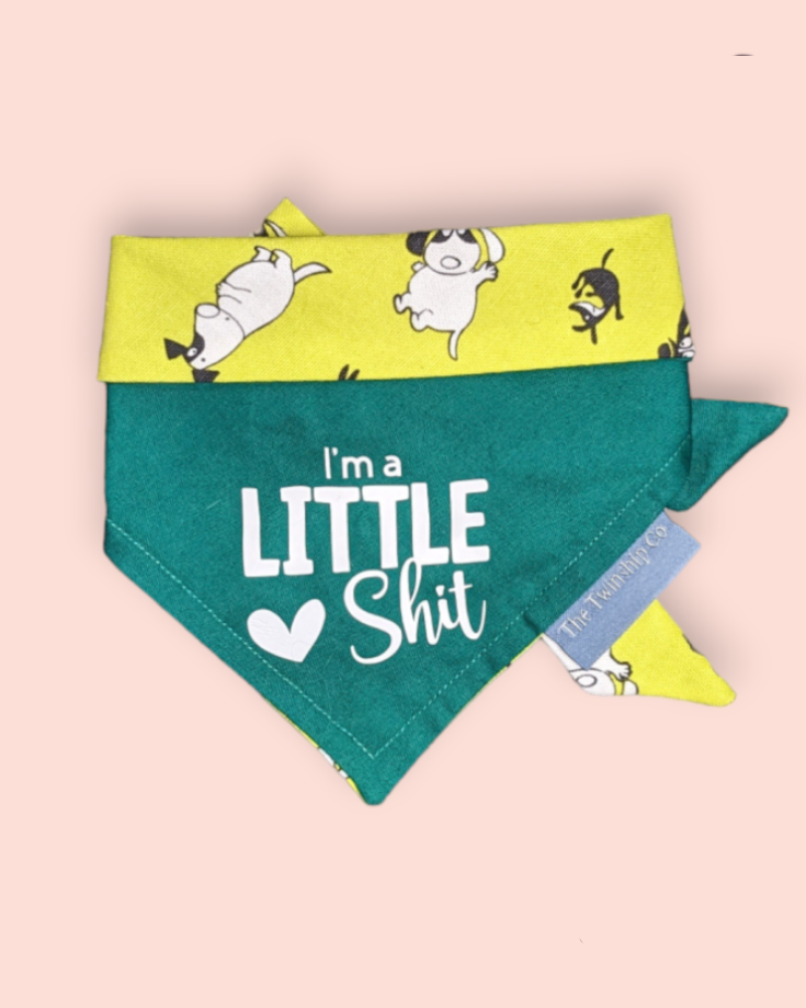 Extra Small: "I'm a Little Shit“ Reversible Bandana