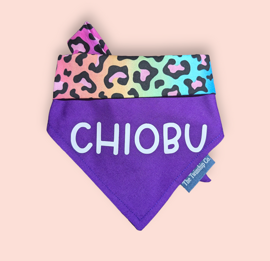 Small: "Chiobu" Reversible Bandana