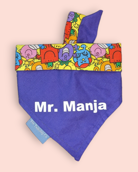 Small: "Mr Manja" Reversible Bandana