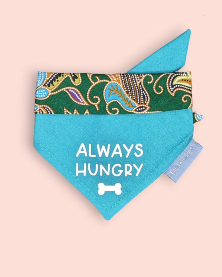 Extra Small: "Always Hungry“ Reversible Bandana